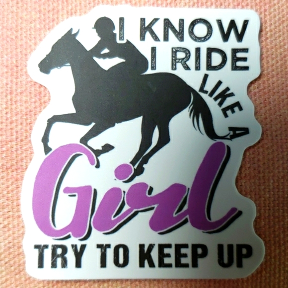 *(A) Cowgirl Sticker Western Decor Farm Girl Horse Girl Equestrian - Picture 4 of 4